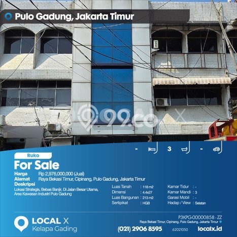 Area Ramai! Ruko Dijual di Bekasi Timur untuk Bisnis Luas Bangunan 213m2 Area Ramai! Ruko Dijual di Bekasi Timur untuk Bisnis Luas Bangunan 213m2