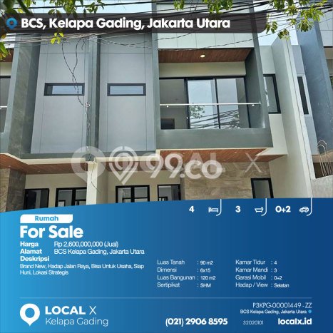 Siap Huni Rumah Mewah 4 Kamar di Kelapa Gading Dekat ke Mana Pun Siap Huni Rumah Mewah 4 Kamar di Kelapa Gading Dekat ke Mana Pun