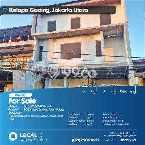 Hunian Eksklusif Siap Huni LT 105m2 di Kelapa Gading, Jakarta Utara Hunian Eksklusif Siap Huni LT 105m2 di Kelapa Gading, Jakarta Utara