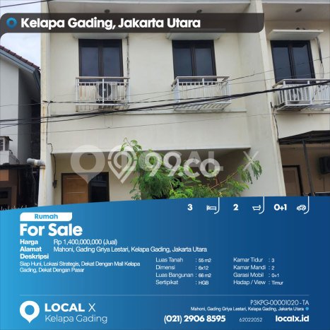 Rumah Modern Cantik 3 Kamar Siap Huni di Kelapa Gading Rumah Modern Cantik 3 Kamar Siap Huni di Kelapa Gading