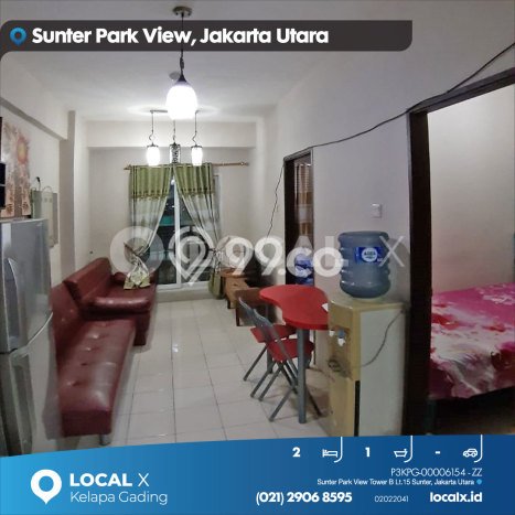 Apartemen Nyaman untuk Disewa, 2 Kamar di Jakarta Utara Apartemen Nyaman untuk Disewa, 2 Kamar di Jakarta Utara