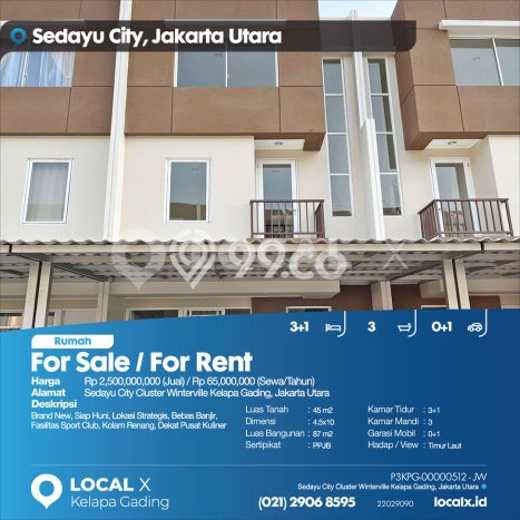 Jual Rumah Favorit Siap Huni LB 87m2 di Kelapa Gading, Jakarta Utara Jual Rumah Favorit Siap Huni LB 87m2 di Kelapa Gading, Jakarta Utara