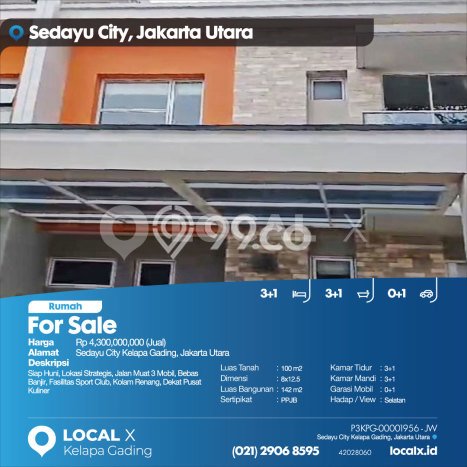 Siap Huni Rumah Mewah 3 Kamar di Kelapa Gading Dekat ke Mana Pun Siap Huni Rumah Mewah 3 Kamar di Kelapa Gading Dekat ke Mana Pun