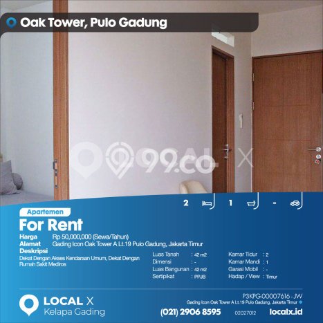 Ada Unit Hunian Hemat Disewa di Pulo Gadung, Jakarta Timur 2 BR Ada Unit Hunian Hemat Disewa di Pulo Gadung, Jakarta Timur 2 BR
