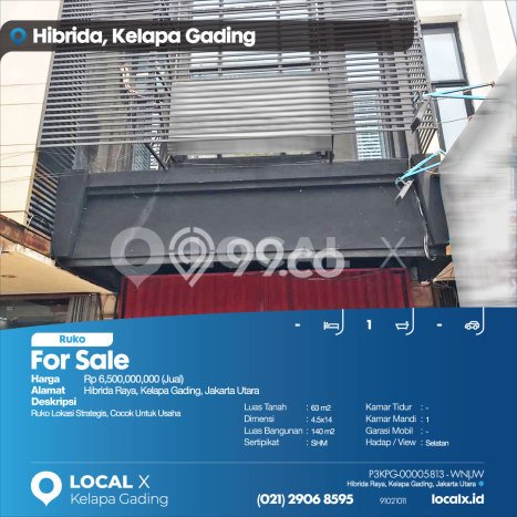 Lokasi Strategis! Dijual Ruko Bisnis di Kelapa Gading, Jakarta Utara Kondisi Bagus Lokasi Strategis! Dijual Ruko Bisnis di Kelapa Gading, Jakarta Utara Kondisi Bagus