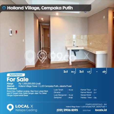 Siap Milik Apartemen 2 KT 2 KM di Cempaka Putih Siap Milik Apartemen 2 KT 2 KM di Cempaka Putih
