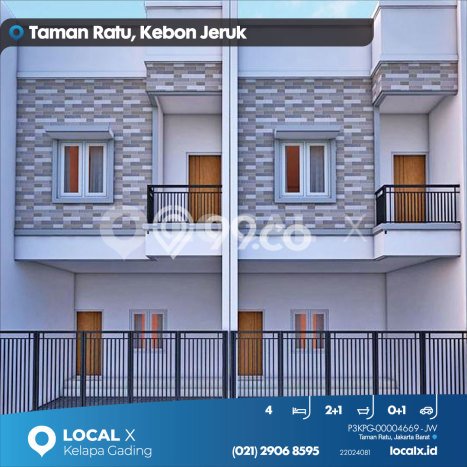 Rumah Minimalis 4 Kamar LT 66m2 di Taman Ratu Rumah Minimalis 4 Kamar LT 66m2 di Taman Ratu