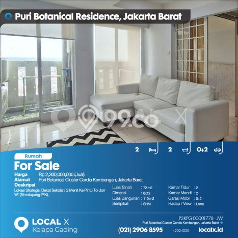 Rumah Strategis Minimalis Lb 110m2 di Kembangan, Jakarta Barat Rumah Strategis Minimalis Lb 110m2 di Kembangan, Jakarta Barat