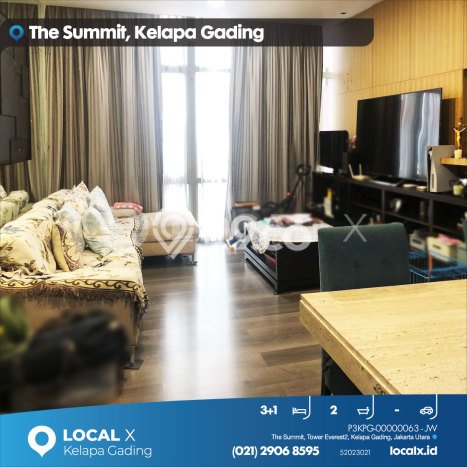 Apartemen Murah dengan 3 BR & 2 KM di Kelapa Gading Jakarta Utara Apartemen Murah dengan 3 BR & 2 KM di Kelapa Gading Jakarta Utara