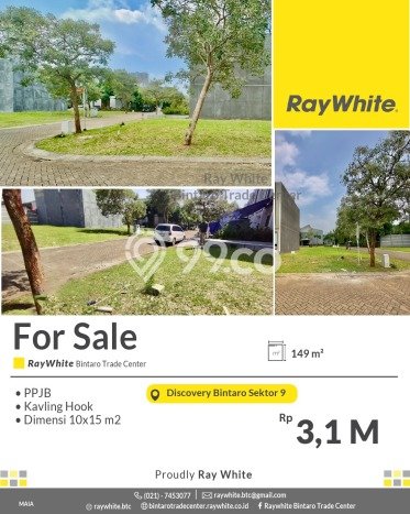 Tanah Dijual di Tangerang Selatan Seluas 149m2 Strategis Tanah Dijual di Tangerang Selatan Seluas 149m2 Strategis
