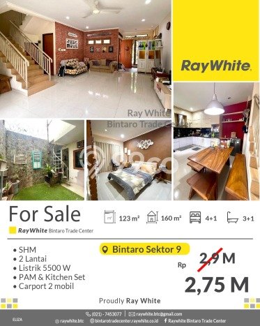Ready to Use! Premium House LT 123m2 Desain Elegan di Bintaro Ready to Use! Premium House LT 123m2 Desain Elegan di Bintaro