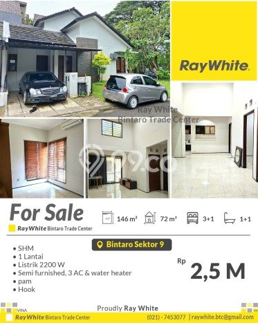 Hunian Nyaman Asri 3 KT Siap Huni di Bintaro Tangerang Selatan Hunian Nyaman Asri 3 KT Siap Huni di Bintaro Tangerang Selatan