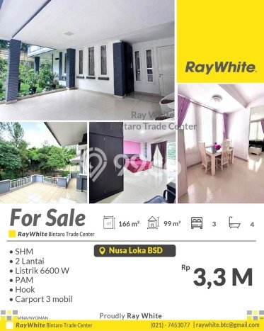 Rumah Elit LB 99m2 Siap Pakai Desain Elegan di BSD City, Tangerang Rumah Elit LB 99m2 Siap Pakai Desain Elegan di BSD City, Tangerang