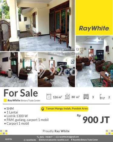 Jual Rumah Strategis Bagus Punya 3 KT di Pondok Aren Tangerang Selatan SHM Jual Rumah Strategis Bagus Punya 3 KT di Pondok Aren Tangerang Selatan SHM