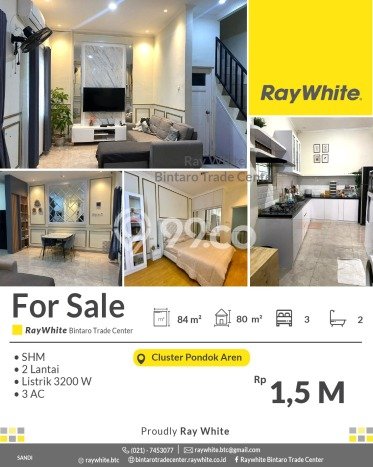 Dijual Cepat Rumah Bagus Siap Huni LB 80m2 di Pondok Aren, Tangerang Selatan Dijual Cepat Rumah Bagus Siap Huni LB 80m2 di Pondok Aren, Tangerang Selatan