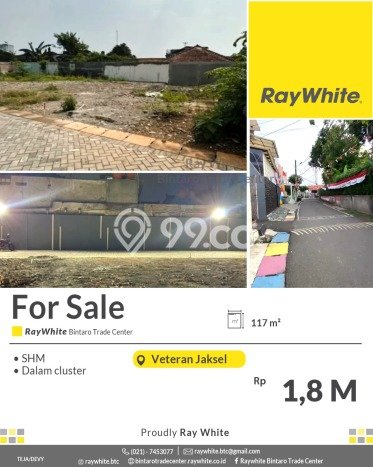 Tanah Siap Bangun Dijual di Jakarta Selatan Punya Luas 117m2 Tanah Siap Bangun Dijual di Jakarta Selatan Punya Luas 117m2