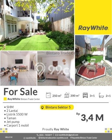 Ready to Use! Premium House LT 250m2 Desain Modern di Bintaro Ready to Use! Premium House LT 250m2 Desain Modern di Bintaro