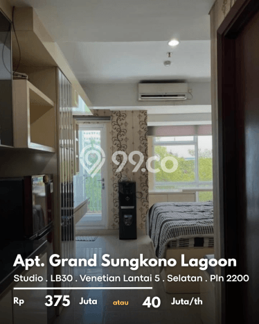 Hunian Apartemen Ekonomis di Surabaya dengan 1 Kamar Tidur, 1 Kamar Mandi Hunian Apartemen Ekonomis di Surabaya dengan 1 Kamar Tidur, 1 Kamar Mandi