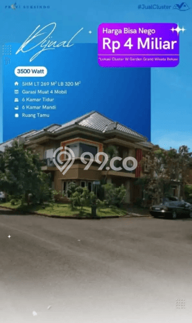 Hunian Elit LB 320m2 Siap Huni Desain Elegan di Grand Wisata, Bekasi Hunian Elit LB 320m2 Siap Huni Desain Elegan di Grand Wisata, Bekasi