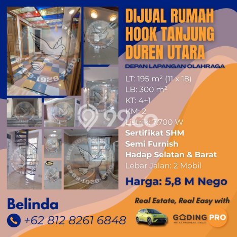 Rumah Elit LB 300m2 Siap Huni Desain Elegan di Tanjung Duren, Jakarta Barat Rumah Elit LB 300m2 Siap Huni Desain Elegan di Tanjung Duren, Jakarta Barat