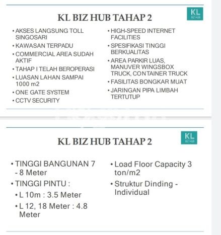 Gudang Bagus LT 360m2 LB 300m2 Dijual di Singosari Malang Gudang Bagus LT 360m2 LB 300m2 Dijual di Singosari Malang