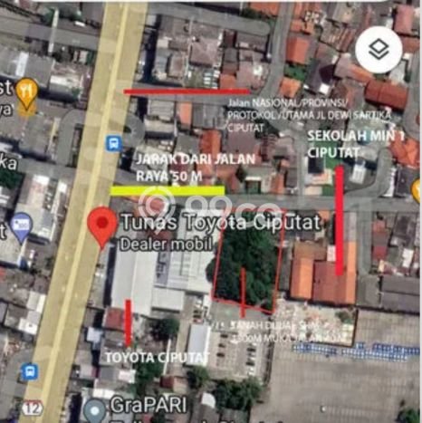 Tanah Dijual Lokasi Ciputat, Tangerang Selatan Luas 1300m2 Legalitas Aman Tanah Dijual Lokasi Ciputat, Tangerang Selatan Luas 1300m2 Legalitas Aman