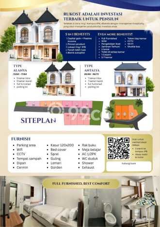 Kost Dijual Lokasi Dramaga, Bogor, Spesifikasi 4 Kamar Tidur dan Luas 53m2 Kost Dijual Lokasi Dramaga, Bogor, Spesifikasi 4 Kamar Tidur dan Luas 53m2