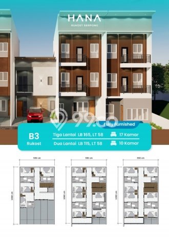 Unit Kost Dijual di Pamulang dengan 6 Kamar Tidur & Luas Bangunan 74m2 Unit Kost Dijual di Pamulang dengan 6 Kamar Tidur & Luas Bangunan 74m2