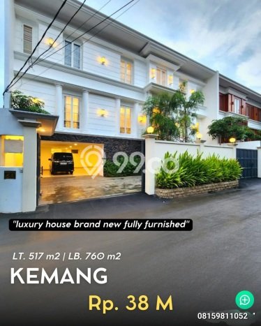 For Sale! Premium House LT 517m2 Desain Modern di Kemang For Sale! Premium House LT 517m2 Desain Modern di Kemang