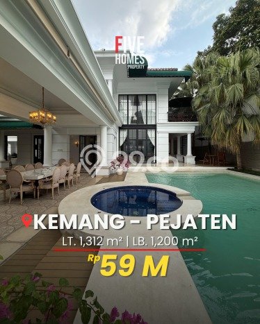 Rumah Mewah LB 1200m2 Siap Huni Desain Elegan di Kemang, Jakarta Selatan Rumah Mewah LB 1200m2 Siap Huni Desain Elegan di Kemang, Jakarta Selatan