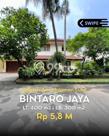 Rumah Mewah LB 300m2 Siap Pakai Desain Elegan di Sektor 9-Bintaro, Tangerang Selatan Rumah Mewah LB 300m2 Siap Pakai Desain Elegan di Sektor 9-Bintaro, Tangerang Selatan