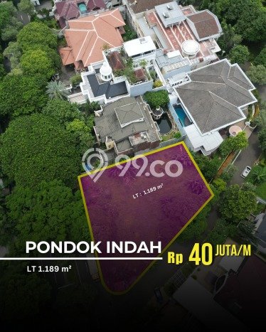 Dijual Tanah Lokasi Pondok Indah, Jakarta Selatan Seluas 1189m2 Dijual Tanah Lokasi Pondok Indah, Jakarta Selatan Seluas 1189m2