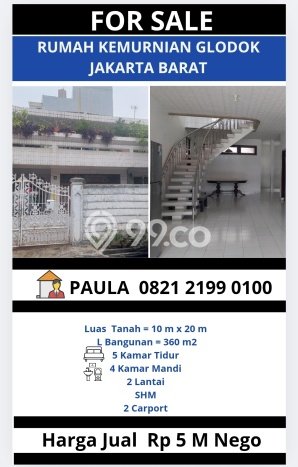 Rumah Mewah LB 360m2 Siap Pakai Desain Elegan di Glodok, Jakarta Pusat Rumah Mewah LB 360m2 Siap Pakai Desain Elegan di Glodok, Jakarta Pusat