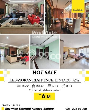 Rumah Mewah LB 275m2 Siap Pakai Desain Elegan di Bintaro, Tangerang Selatan Rumah Mewah LB 275m2 Siap Pakai Desain Elegan di Bintaro, Tangerang Selatan