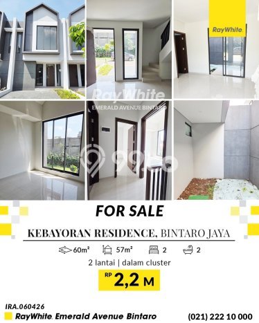 Hunian Nyaman Asri 2 KT Siap Huni di Bintaro Tangerang Selatan Hunian Nyaman Asri 2 KT Siap Huni di Bintaro Tangerang Selatan