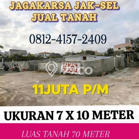 Lahan untuk Dijual di Jagakarsa Jakarta Selatan Luas 70m2 Lahan untuk Dijual di Jagakarsa Jakarta Selatan Luas 70m2