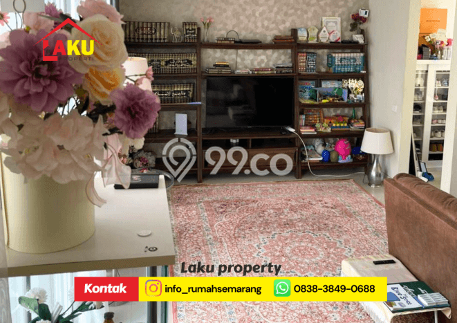 For Sale! Luxury House LT 180m2 Desain Elegan di Sambiroto For Sale! Luxury House LT 180m2 Desain Elegan di Sambiroto