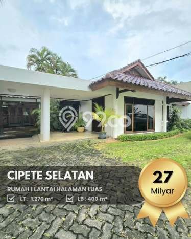 Jual Rumah Mewah Megah Dengan View Cantik di Cipete, Jakarta Selatan Jual Rumah Mewah Megah Dengan View Cantik di Cipete, Jakarta Selatan