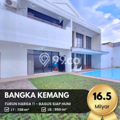 For Sale! Luxury House LT 750m2 Desain Elegan di Kemang For Sale! Luxury House LT 750m2 Desain Elegan di Kemang