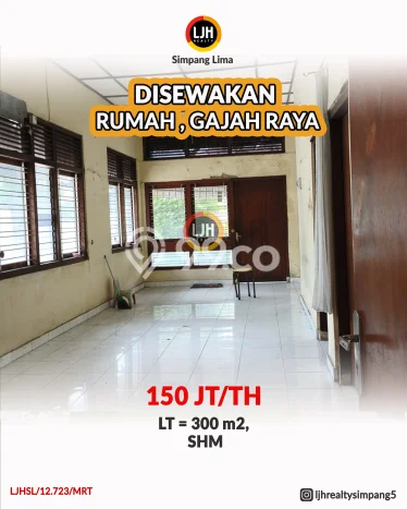 Lokasi strategis! Rumah siap huni dikontrakkan di Gayamsari LB 250m2 Lokasi strategis! Rumah siap huni dikontrakkan di Gayamsari LB 250m2