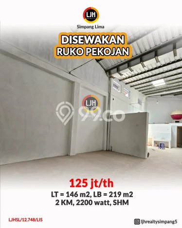 Ruko Disewa di Semarang dengan LB 219m2 Area Komersial Ramai Ruko Disewa di Semarang dengan LB 219m2 Area Komersial Ramai
