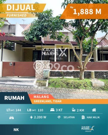For Sale Hunian Rumah Terawat 3 KT di Tidar, Malang For Sale Hunian Rumah Terawat 3 KT di Tidar, Malang