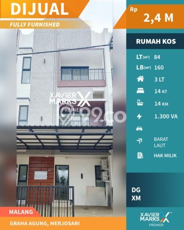 Unit Kost Dijual di Kawasan Lowokwaru Malang dengan 14 KT Unit Kost Dijual di Kawasan Lowokwaru Malang dengan 14 KT