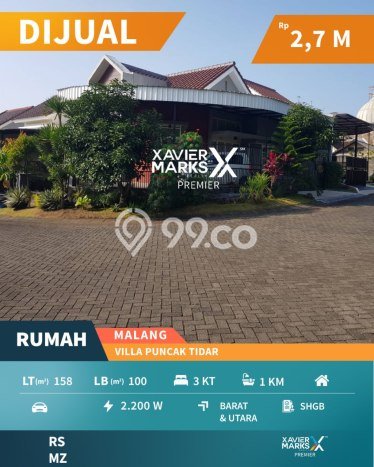 Dijual Rumah Mewah Megah Dengan View Cantik di Villa Puncak Tidar, Malang Dijual Rumah Mewah Megah Dengan View Cantik di Villa Puncak Tidar, Malang