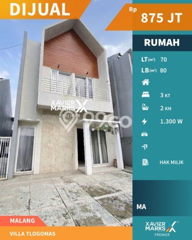 Hunian Cantik Modern Lb 80m2 di Lowokwaru, Malang Hunian Cantik Modern Lb 80m2 di Lowokwaru, Malang