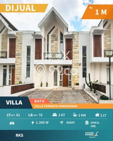 Vila Kawasan Batu, Ukuran 81m2m², Dekat ke beragam keperluan Vila Kawasan Batu, Ukuran 81m2m², Dekat ke beragam keperluan