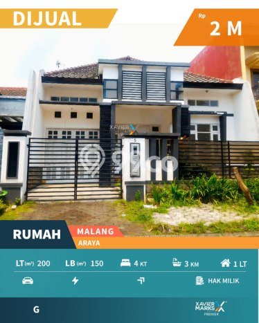 Rumah Modern 4 KT di Araya Malang Unfurnished Rumah Modern 4 KT di Araya Malang Unfurnished