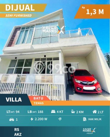 HARGA TERBAIK! Vila di Batu, Area 94m2m², Lokasi Strategis HARGA TERBAIK! Vila di Batu, Area 94m2m², Lokasi Strategis