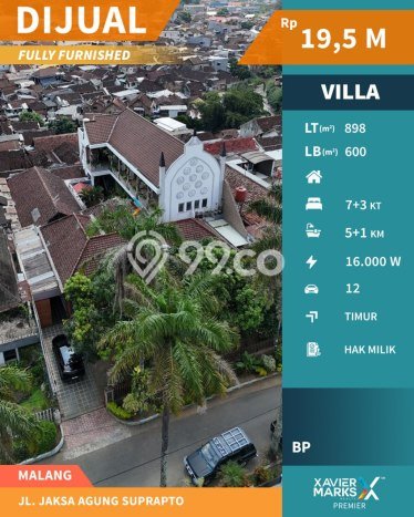 HARGA TERBAIK! Vila Kawasan Klojen, Area 898m2m², Area Prima HARGA TERBAIK! Vila Kawasan Klojen, Area 898m2m², Area Prima