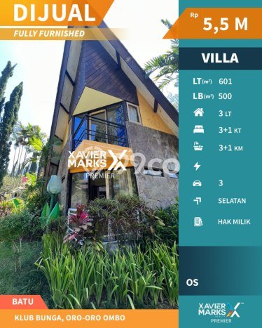 LOKASI STRATEGIS! Vila di Batu, Ukuran 601m2m², Pemandangan Menarik sekitar LOKASI STRATEGIS! Vila di Batu, Ukuran 601m2m², Pemandangan Menarik sekitar